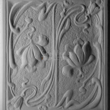 Jugendstil Kachel Blumen Arrangement